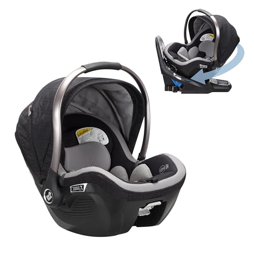 Image of Maxi-Cosi Peri 180 Rotating Infant Car Seat, Baby Car Seat Rotating Carseat, Onyx Heritage