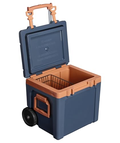 Image of Stanley Adventure Outdoor Cooler with Wheels 50 qt | Heavy Duty Outdoor Camping Cooler with Easy Carry Side Handles | BPA-Free | Twilight