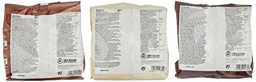 Callebaut Receipe No. 811, 823 und W2, Kuvertüre Callets, Zartbitterschokolade, Milchschokolade und weiße Schokolade, 1200 g