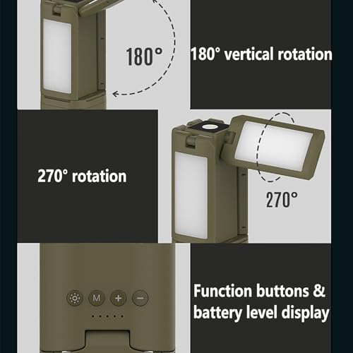 Lanterne rechargeable 1500 lumens à intensité variable et base aimantée