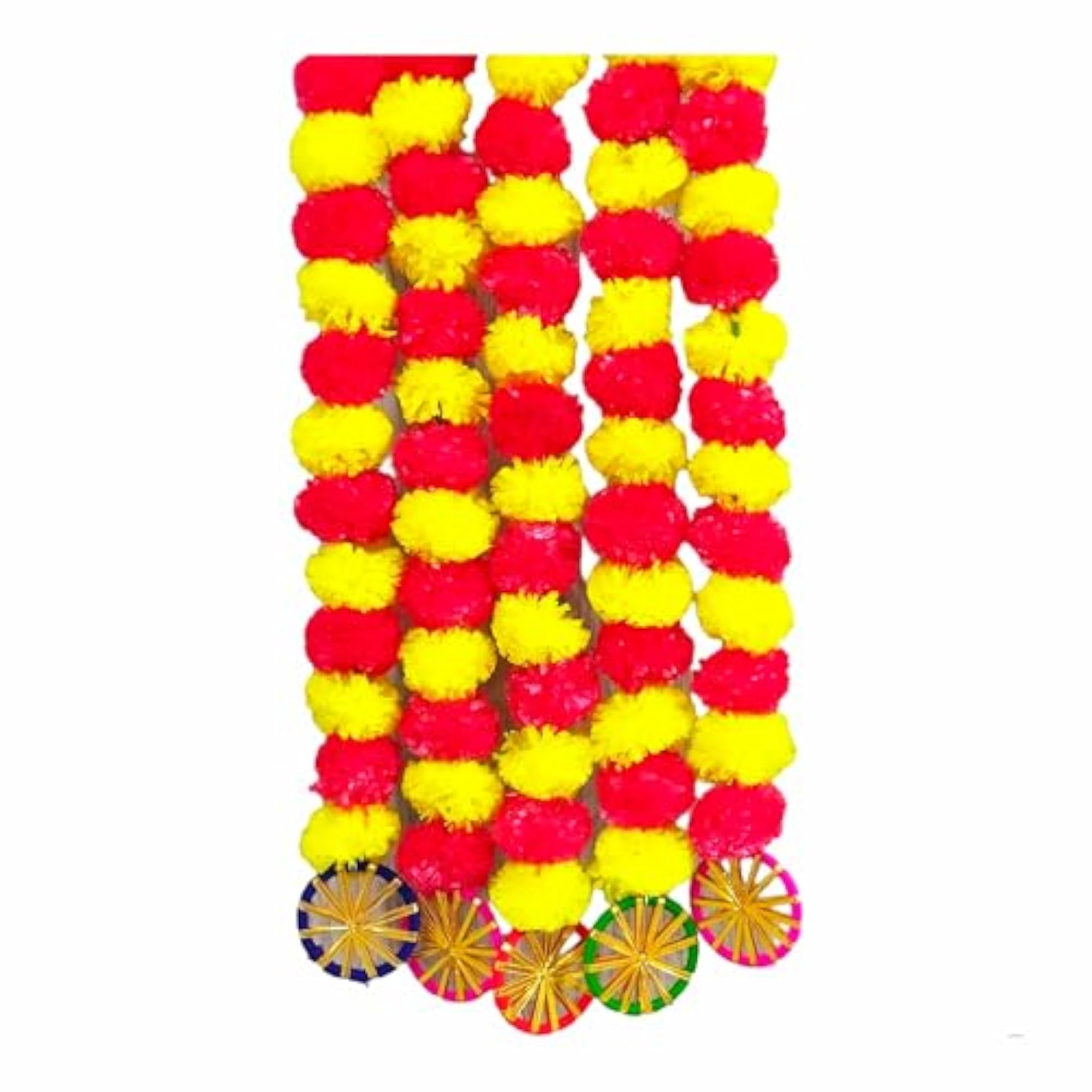 10 Pcs Artificial Marigold Hanging String Toran for Home Decoration