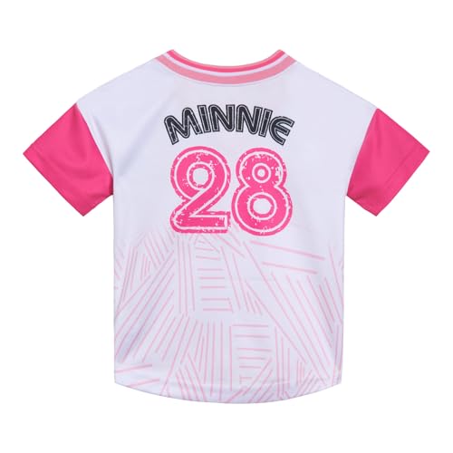 Disney Minnie Mouse Girls Mesh Soccer Jersey T-Shirt Toddler to Big Kid Sizes (2T - 14-16)4