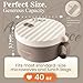 AI LOVE PEACE Ramen Bowl, 40 oz Microwaveable Noodle Cooker for Ramen, Pho, Soup, and Pasta, Dishwasher Safe and Portable, Ideal for Home, Office, Dorm, or Gift (Beige)