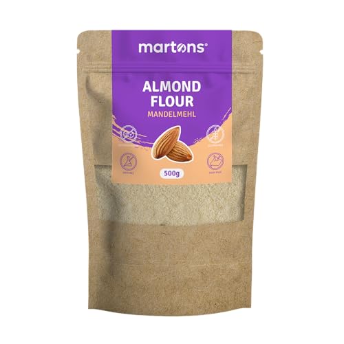 Martons Mandelmehl, naturbelassen, blanchiert, 500g gemahlene Mandeln