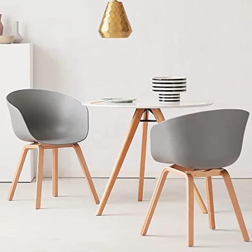 Image of Polypropylene Modern, Designer Chair (Grey) - Set of 2