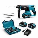 MAKA Martello Trapano Demolitore a Batteria 88V Professionale 3 in 1, Motore 1200 RPM 4500...