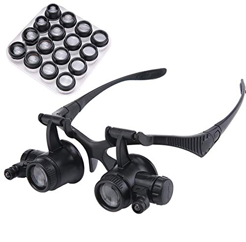 Loupe de tête 20 fois éclairage LED LIBINFAN pour micro-soudure précise - 2