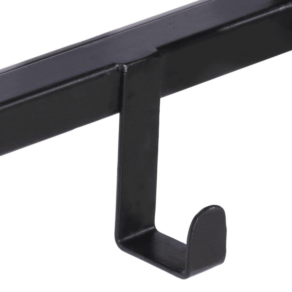Perchero de madera maciza de mango con 5 ganchos, perchero de pared en diseño industrial, 87 x 10 x 27 cm, barra de ropa rústica para pasillo y entrada