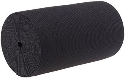 4-Inch Wide Black Heavy Knit Stretch ELASTIC 50 Yards by Prolastic