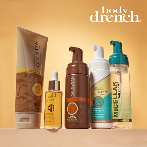 body drench quicktan instant self tanner bronzing spray salon-quality mediumdark tan streak-free tinted formula 6 oz 1-pack