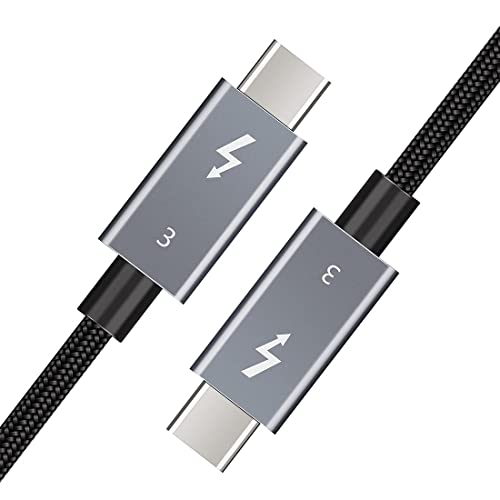Il cavo Thunderbolt supporta trasferimenti dati fino a 40 Gbps ed è retrocompatibile con USB 3.1. Quattro volte più veloce rispetto ai cavi USB-C standard.