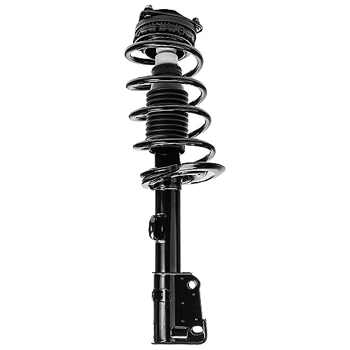 Image of Detroit Axle - Front Struts for 2008 2009 2010 Dodge Grand Caravan Chrysler Town & Country, 2 Struts with Coil Spring Replacement Suspension Ready Strut Shock Assembly