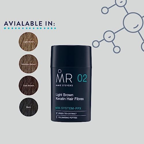 MR Light Brown Hair Fibres (15g). Thinning Hair Concealer for Bald Patch Cover Up Hair Loss Concealer with System-PPX - Image 3