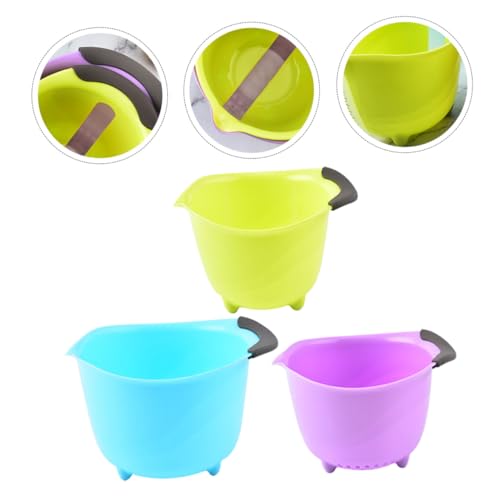 Set de 3 tazones para mezclar ensalada HANABASS miniatura 7