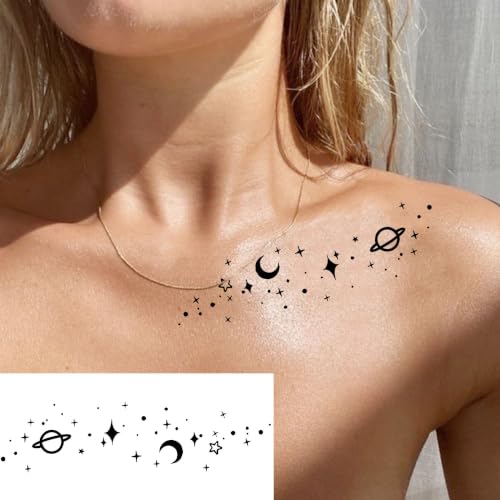 Image of Bilizar 14 Sheets Unique Butterfly Plum Blossom Temporary Tattoos For Women Adults Clavicle Tattoo Sticker, Realistic Fish Bird Fake Tattoos Rose Flowers Leaf Body Art Tatoos Long Lasting Waterproof