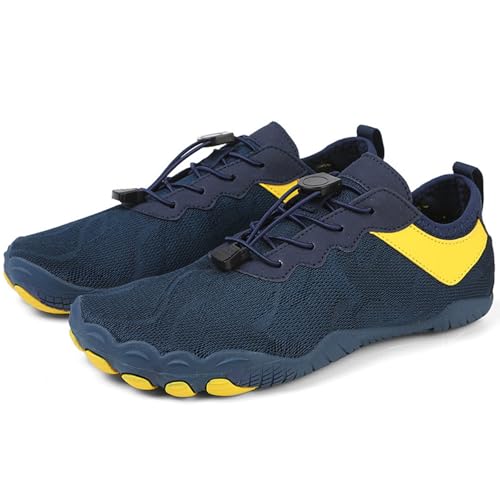Wizeny Zapatos de acuáticos para Hombre Zapatillas de natación Playa, Secado rápido, para Buceo, Deportes acuáticos, Senderismo,Azul,40 EU