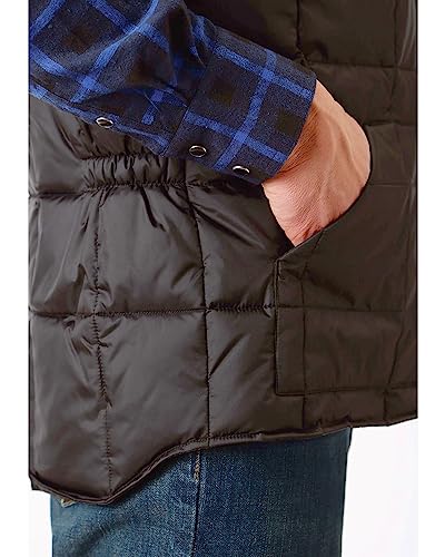 MENS BLACK POLY-FILLED VEST2