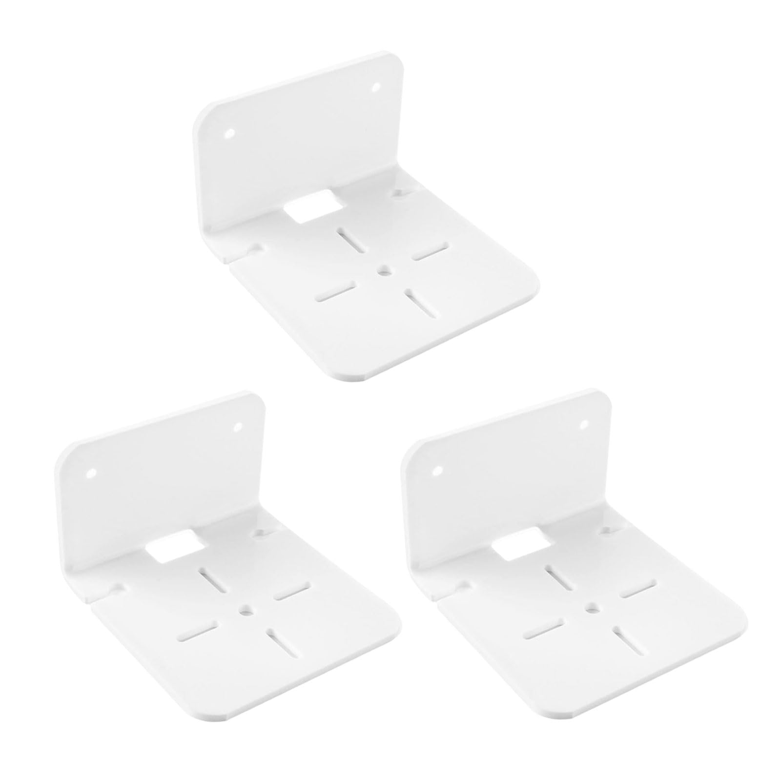 carotoe 3pcs Acrylic Storage Rack Camera Holder Shelves with Mounting Accessories No Drilling Wall Mounted Speakers Shelf Clear Surveillances Bracket