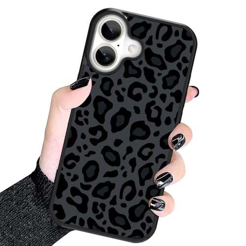 Image of KANGHAR Case Compatible with iPhone 17,Black Leopard Design | Tire Texture Non-Slip +Shockproof Rugged TPU Protective Case for iPhone 17 6.3 Inch