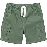 Gerber Toddler Boys' Cargo Shorts, Green, 12 Months