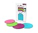 Drink Tops MOD Large Tap and Seal Outdoor Drink Covers, 4pk- Summer Crush, Gently Suctions to Glasses Keeping Bugs Out, Aromas In, and Reduces Splashing