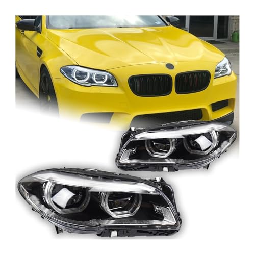 MDODPEANE Car Styling Head Lamp Compatible With F10 F18 Headlights 2010-2016 520i 525i 530i 535i M5 LED Headlight DRL LED Beam head light(2010-2013,LEFT SIDE 1 PIECE_FOR 2014-2016)