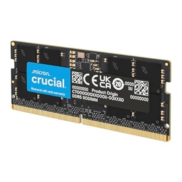 Crucial Memória RAM 16GB DDR5 5600MHz (ou 5200MHz ou 4800MHz) CT16G56C46S5 Preto