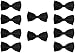 Udres Men Formal Tuxedo 10 Pack Solid Color Satin Bow Tie Classic Pre-Tied Bowtie (One Size, Black)