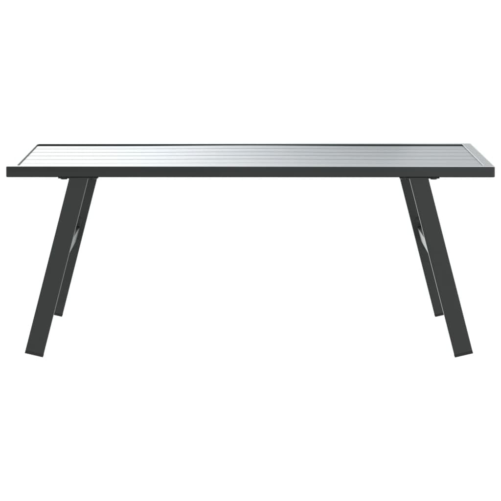 Stoły ogrodowe na zewnątrz - stolik kawowy ogrodowy czarny 90x45x35 cm stal malowana proszkowo