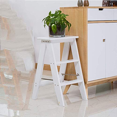 Silla plegable de madera maciza DASHADAO para evitar caídas y ganar espacio 5