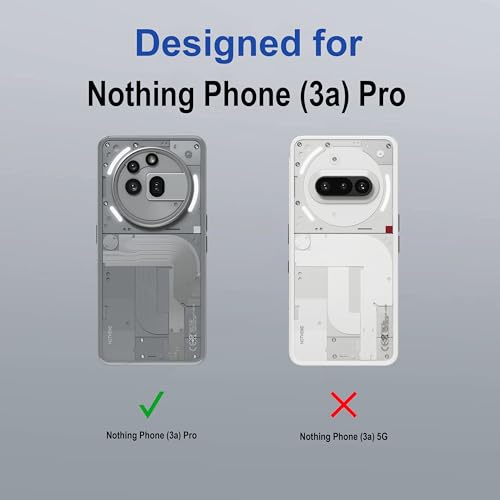 Image of Zapcase Back Case Cover for Nothing Phone (3a) Pro | Magnetic Case with Built-in Metal Ring | Supports MagSafe Charger, Wallet & Car Mount | Shockproof Hybrid PC + TPU | Blue
