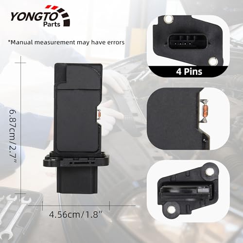 Yongtoparts Mass Air Flow Sensor MAF 22680-1MG0A Compatible with Nissan Altima Murano Pathfinder Sentra 2013-2015, Infiniti M35H Q50 Q70 QX60 2012-2016 Replace OE MAF0102 AFH60M-39 by Yongtoparts - Image 4