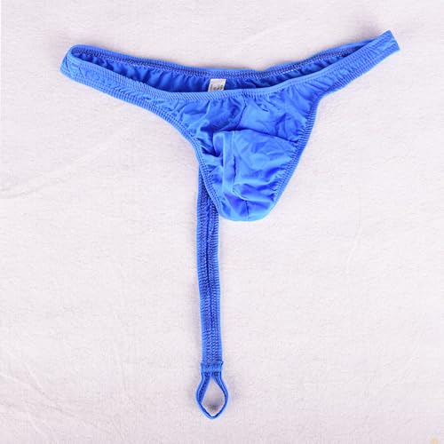 Men's Breathable T-back Thong Low Rise O-Ring Bulge Pouch String Brief Bikini Micro Mini G-string Thongs Panties3
