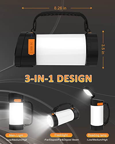 Camping-Lantern-Rechargeable-4000mAh-Battery-Operated-Lamp-Outdoor-LED-Camping-Lantern10-Light-ModesTent-Light-Reading-Lamp-Flashlight-for-Power-OutagesHurricaneEmergency-CampingHome