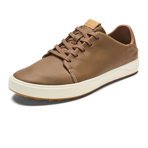 Image of OluKai Wailea Women's Golf Shoes, Spikeless Golf Shoes, Supple Full-Grain Leather & Contoured Footbed, Waterproof & Stain-Resistant