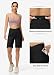 WILLIT Shorts Damen Kurze Hose Sporthose Bermuda Yogahose High Waist Laufshorts Traininghose Fitness Running Gym mit Taschen Schwarz L