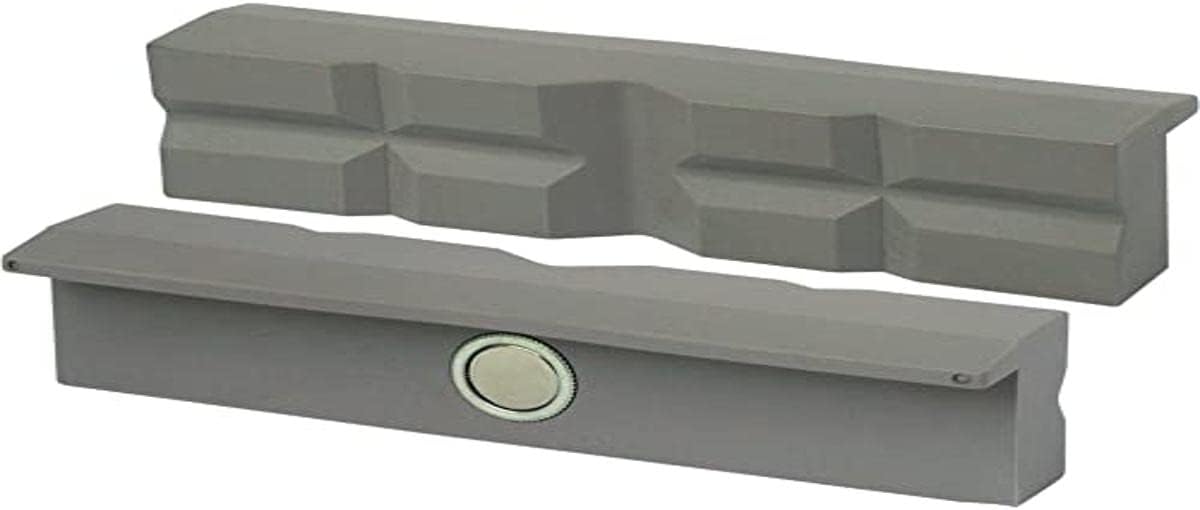 Heuer115122 Vice Jaws, Protective Jaws Set of 3 (Right-Angled Plan-Parallel Integrated Special Magnets; Jaws for Vice 120 mm; Contents: Type G, PP, N), Right Angle.