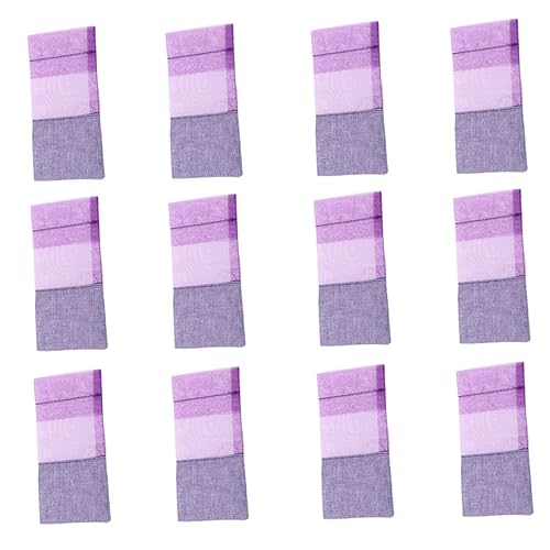 12 bolsas pequeñas de gasa con cordón para almacenamiento miniatura 1
