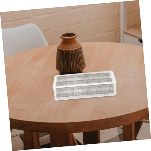 2 cajas plásticas transparentes para monedas reutilizables miniatura 7