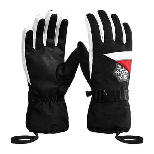 Arrovarp Guantes de invierno para hombre, resistentes al viento, térmicos, cálidos, impermeables, para mujer, motocicleta, conducción, ciclismo, correr, senderismo, trabajo, deportes al aire libre