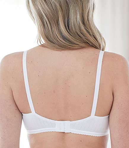 Bestform Women's 5006248 Striped Wireless Cotton Bra with Lightly-Lined Cups3