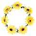 Frcolor Sunflower Headband Floral Flower Crown Hair Band Hair Wreath Headpiece (Garland)