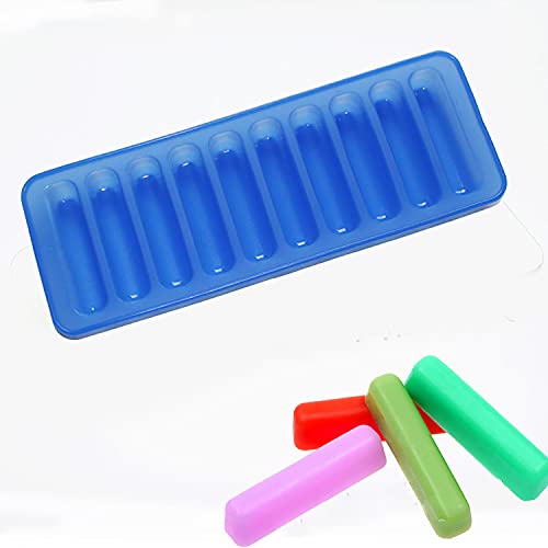 X-Haibei 12-Cavity Silicone Mold for Chocolate Sticks, Crayons, Candies, and Egg Rolls,Jello,Caramels Ice Cube – and Easy Release – Perfect for DIY Crafts, Baking, and Cooking, 1oz per cell