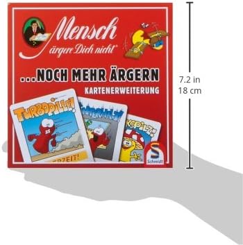 Schmidt Spiele Mensch argere Dich Nicht ... More Worry Card Expansion, Red