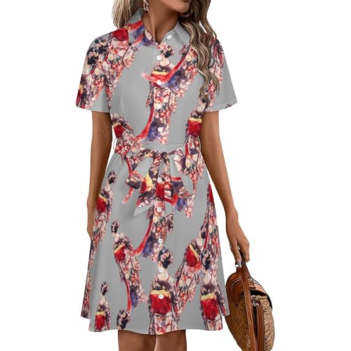 Robe geisha japonaise boutonnée pour rester fraîche et élégante en été