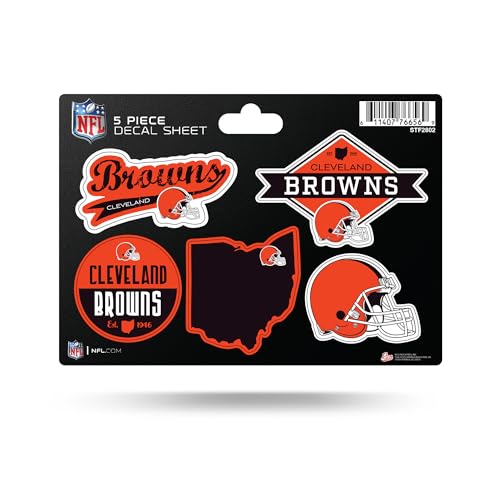 Autocollants Cleveland Browns NFL Rico Industries pour personnaliser vos objets de supporters