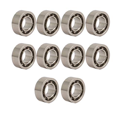 Rodamientos R188 JCAKES de 12,5 mm OD en tono plateado pack de 10 unidades