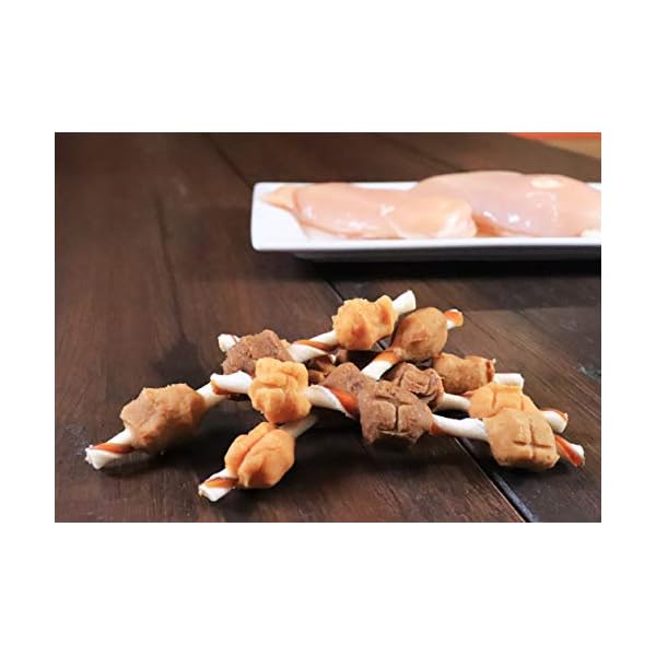 Pur Luv K9 Kabob Real Chicken and Duck Dog Treats, Chicken and Duck