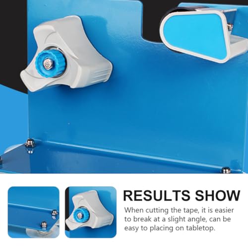 Dévidoir de ruban adhésif plastique bleu pour support bureau et maison - 7
