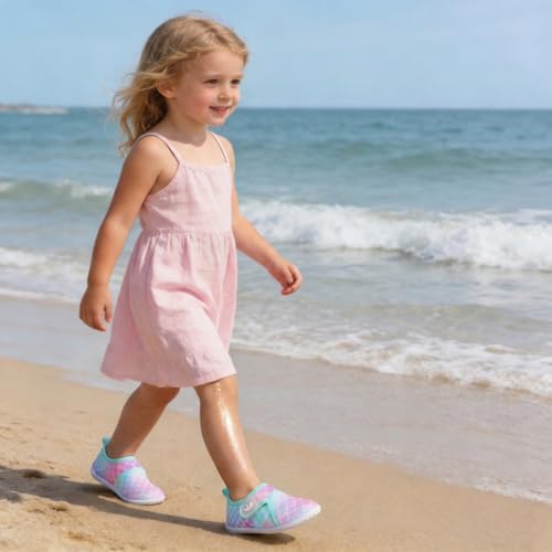 Image of FEETCITY Baby Boys Girls Water Sport Shoes Barefoot Kids Aqua Socks Quick-Dry Beach Swim Pool Shoes